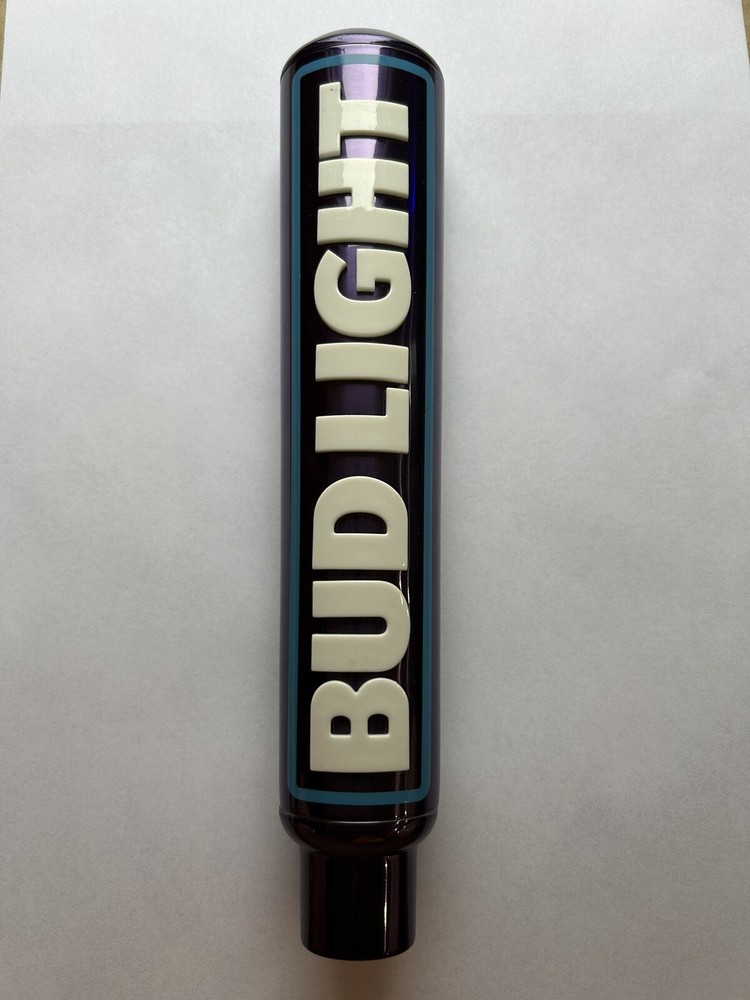 Bud Light Short Beer Tap Handle Bar Budweiser Aluminum 8.5