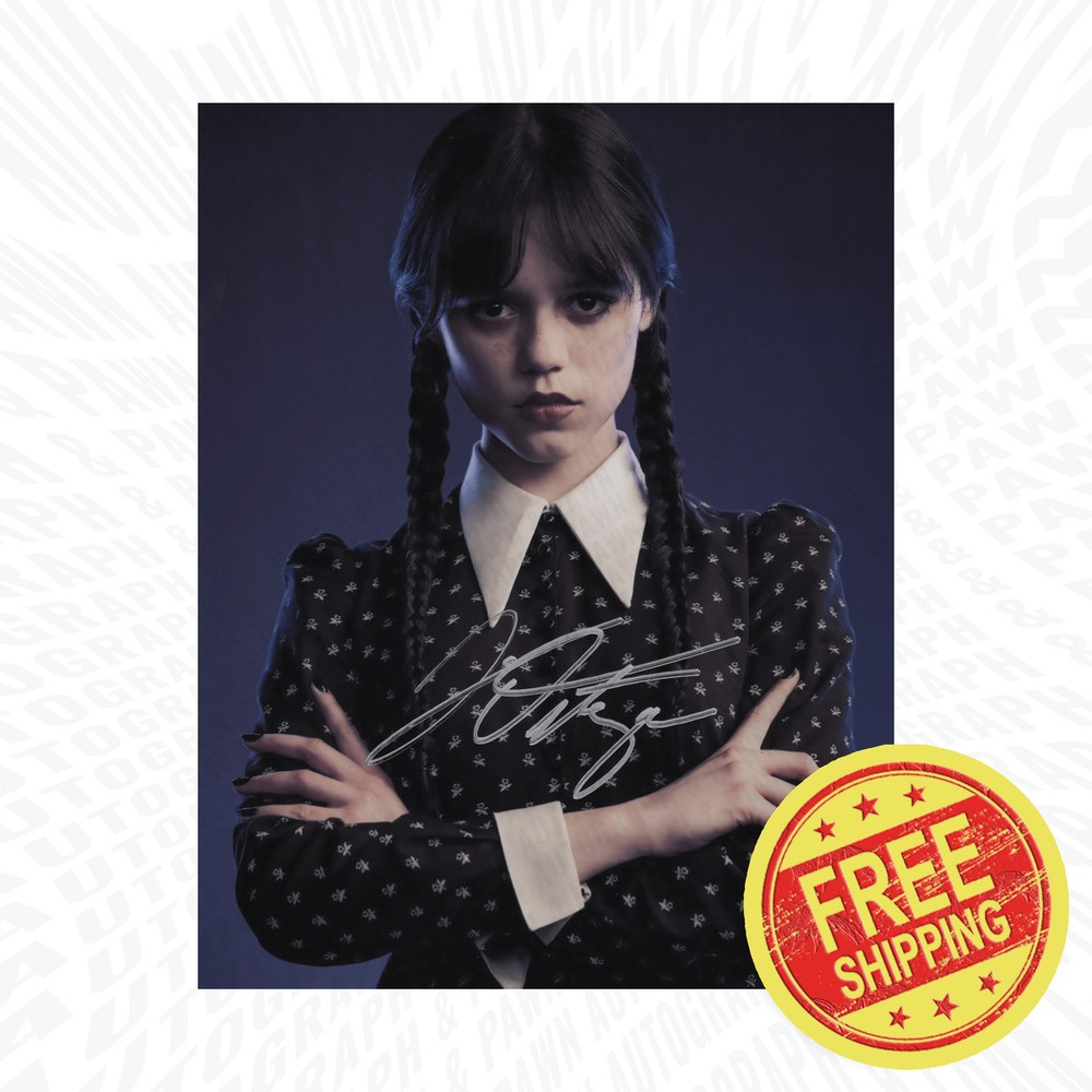 Jenna Ortega Autograph Reprint Signed 8x10 Photo Signature Poster BUY NOW-image