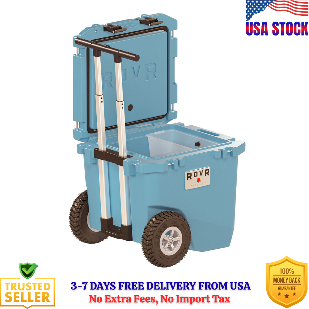 RovR RollR 45qt Wheeled Cooler + Telescopic Handle