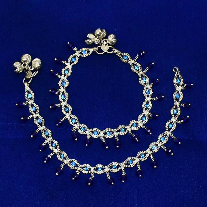 Women's Chain Ankle Barefoot Anklet Traditional Silver Plated Bollywood Bracelet