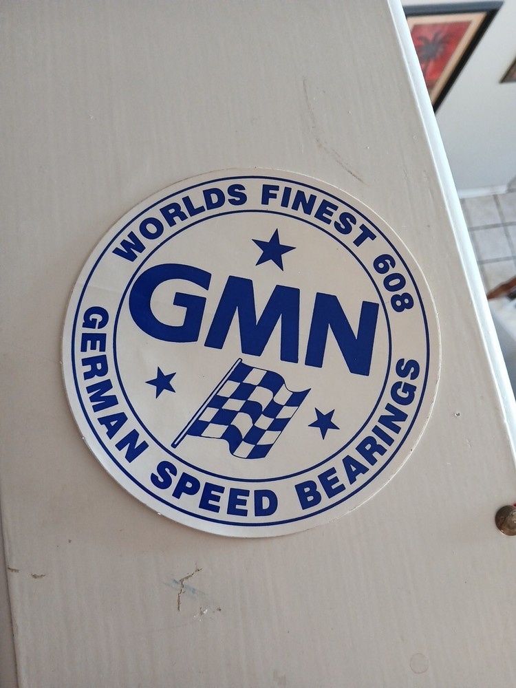 Vintage GERMAN SPEED BEARINGS Skateboard STICKER Old School Skate Nos 1980S