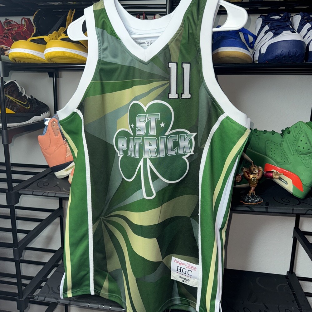 Kyrie Irving High School Jersey St. Patrick 11 Basketball NWT LARGE