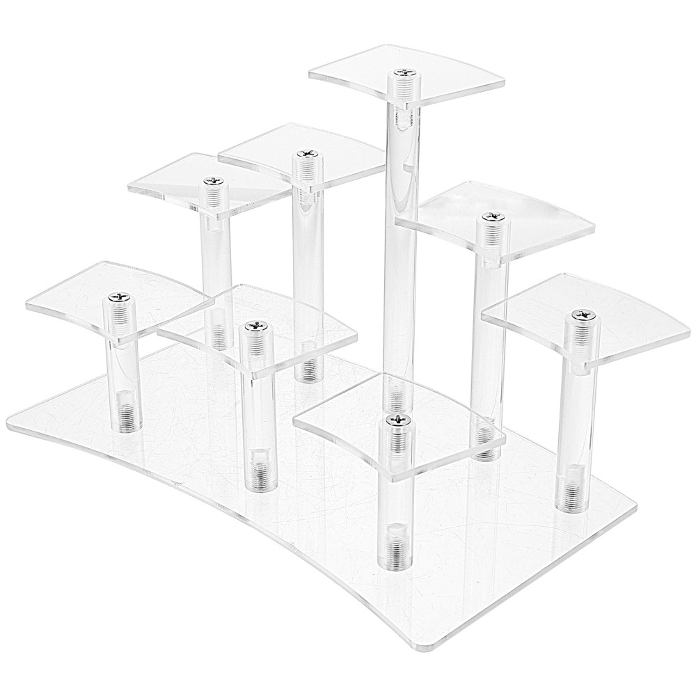 Acrylic Jewelry Display Stand Clear Transparent Riser for Exhibition