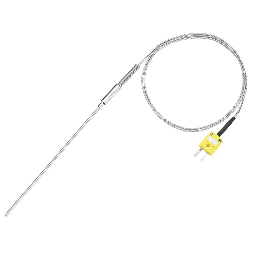 K Type Thermocouple with Plug,Temperature Sensor -50 to 1100°C 3.2x150mm 3.3ft