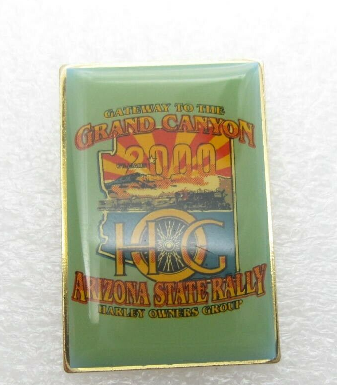 2000 Arizona State Rally Harley Owners Group Grand Canyon Lapel Pin (B588)