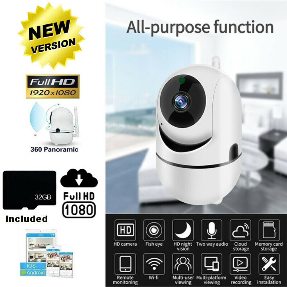 YI IOT 1080P Wireless IP Camera Indoor Home Smart Wifi Baby Monitor Pet + 32G-image