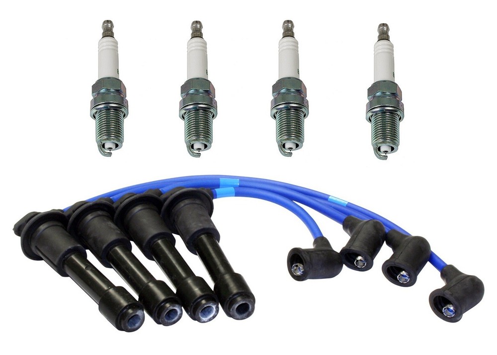 Tune Up Kit NGK Engine Motor Spark Plugs Ignition Wire Cable Set for Mazda Miata
