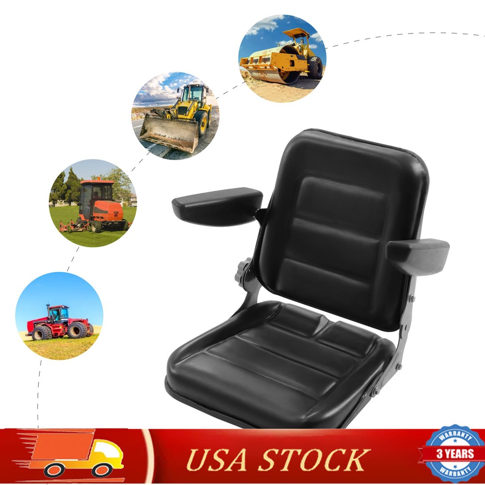 Universal Seat for Forklift Garden Tractor Lawn Mower w/Adjustable Backrest NEW!