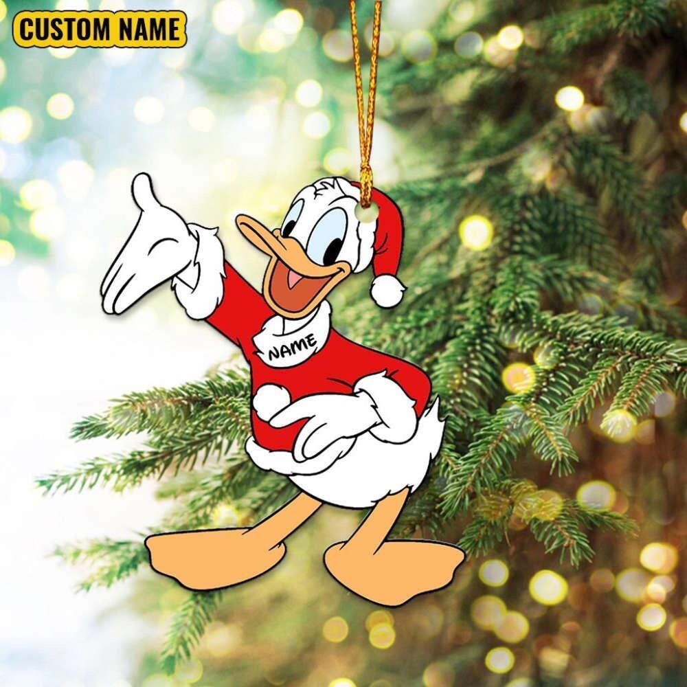 Personalized Donald Duck Christmas Ornament  Donald Duck Xmas Ornament Gift