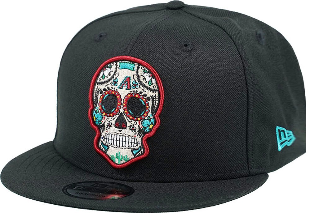 Arizona Diamondbacks Sugar Skull Black Snapback Cap by New Era 9FIFTY OSFA Limited Edition