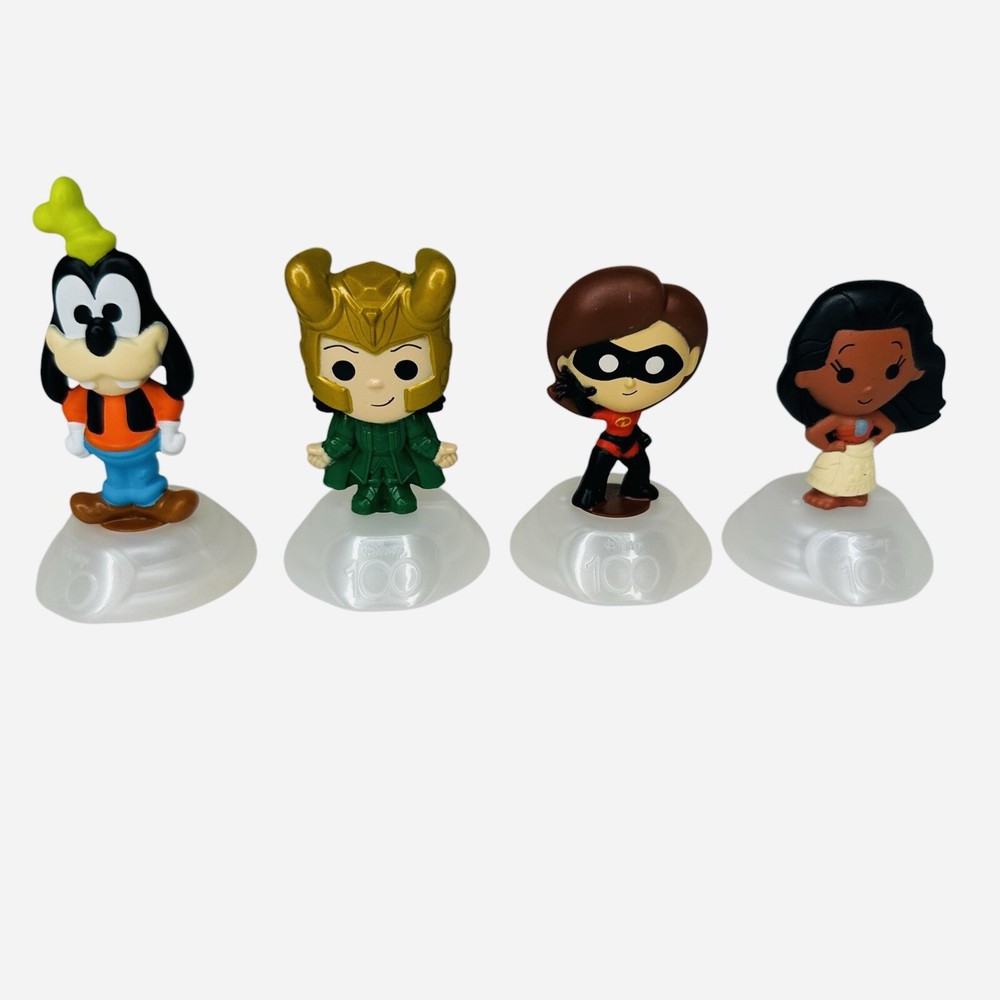 McDonalds Disney's 100 Year Anniversary Celebration HAPPY MEAL TOYS Lot Of 4