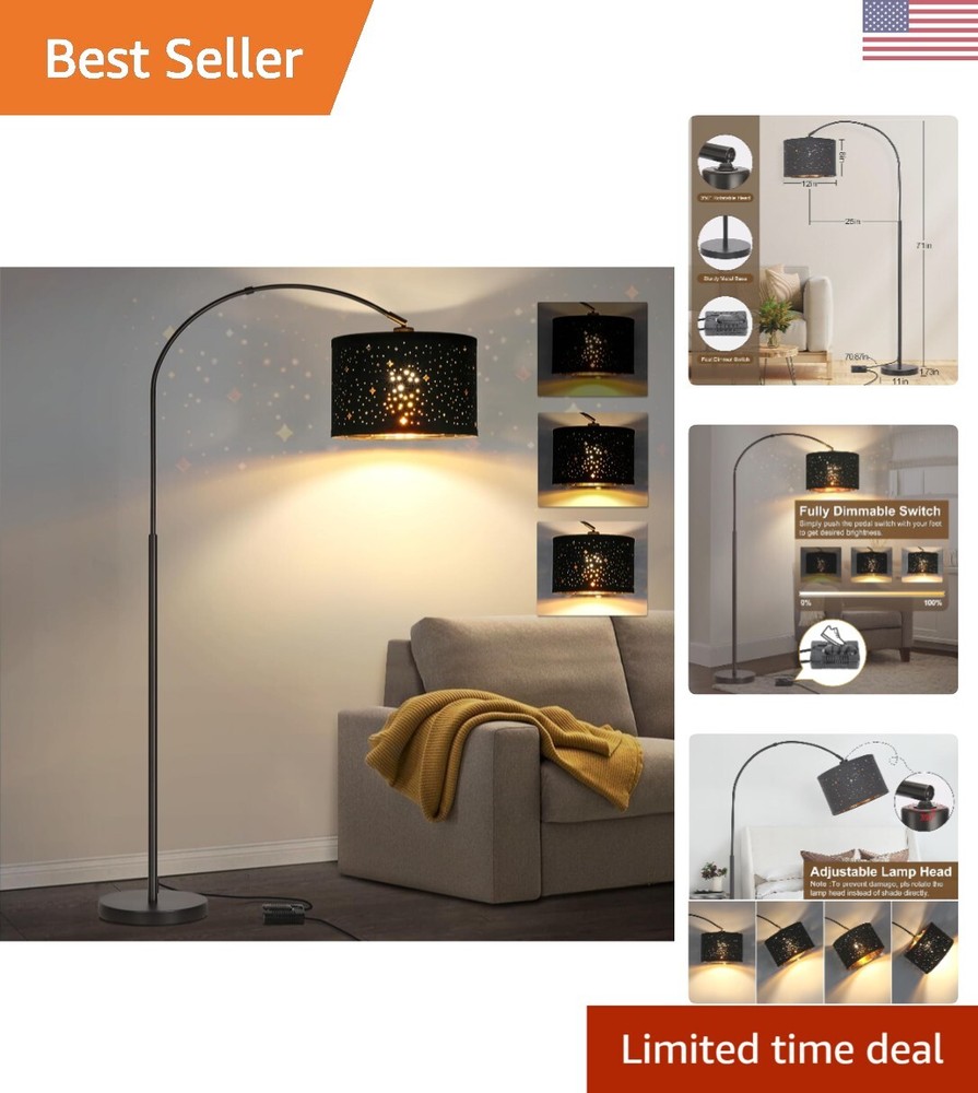 Stylish Tall Floor Lamp with Weighted Base - Versatile Lighting Solution