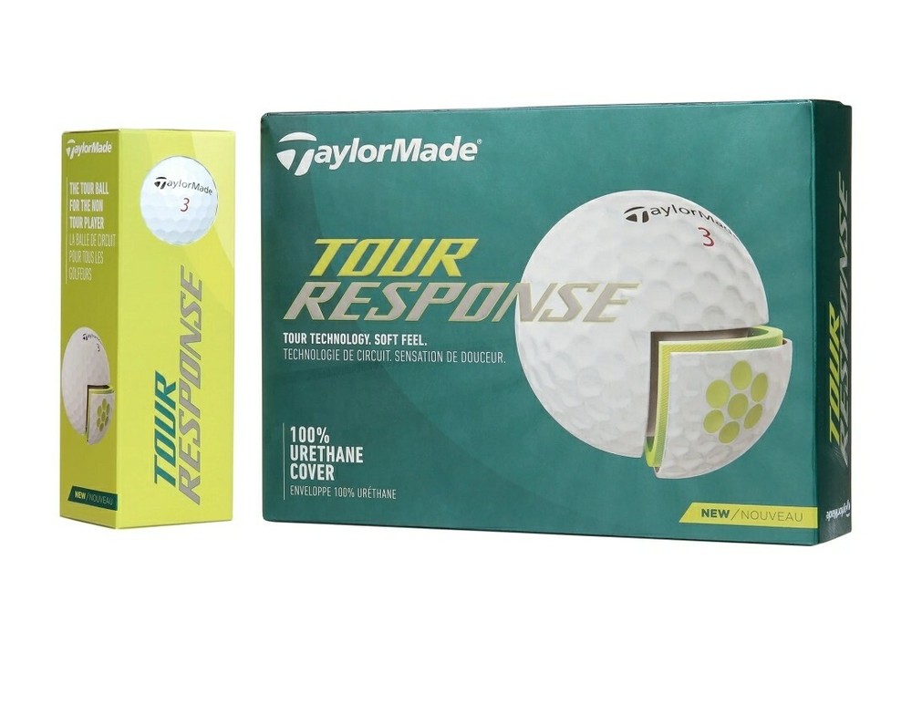 TaylorMade Tour Response Golf Balls - Pack of 12 - White