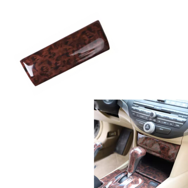 1x Wood Grain Central Control Storage Box Frame For Honda Accord Crosstour 08-13