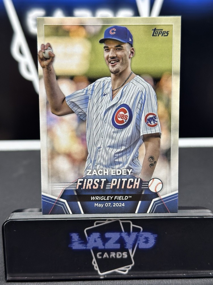 2024 Topps Update First Pitch FR-10 ZACH EDEY WRIGLEY FIELD