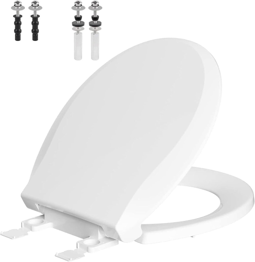Universal Replacement Round Toilet Seat for Standard Toilets
