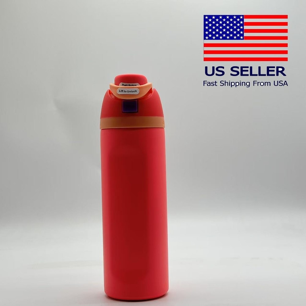 24oz Owala FreeSip Rose Pink Water Bottle Sport Mug New Fast US Shipping