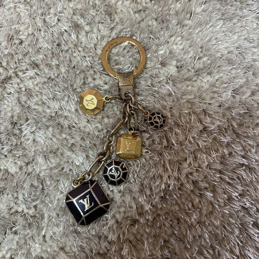 Louis Vuitton Monogram Keychain with Signature Charm