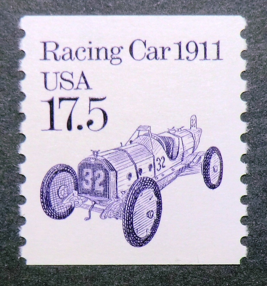 1987 17.5c MNH Race Car Stamp Indy 500 Transportation Series