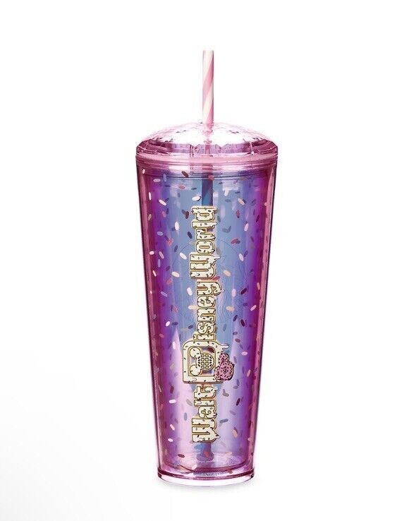 Mickey Mouse Disney World Starbucks Donut Tumbler with Straw