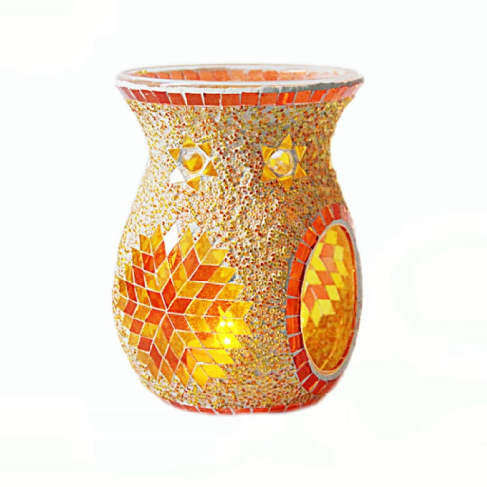 Mosaic Glass Essential Oil Burner for Aromatherapy Wax Melts