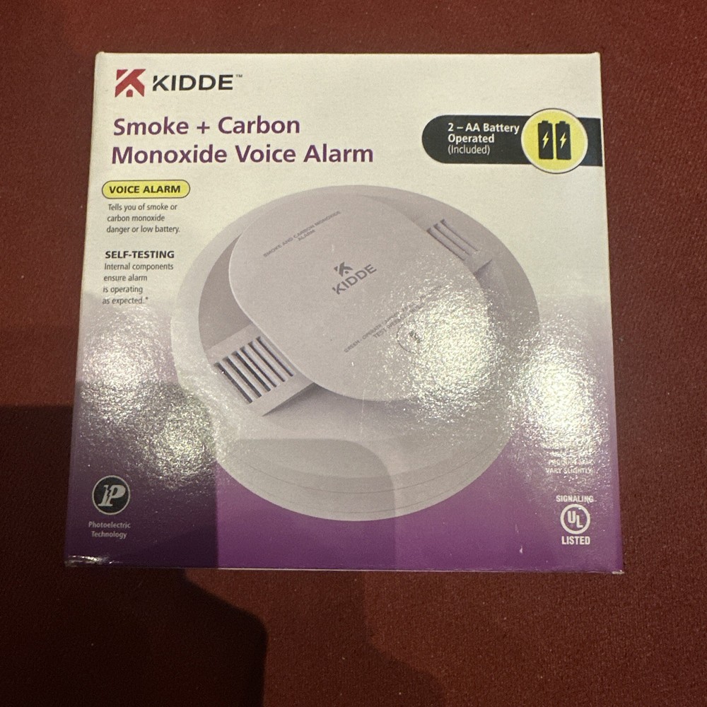 NEW Kidde Smoke + Carbon Monoxide Voice Alarm 900-CUDR-V Free Shipping-image