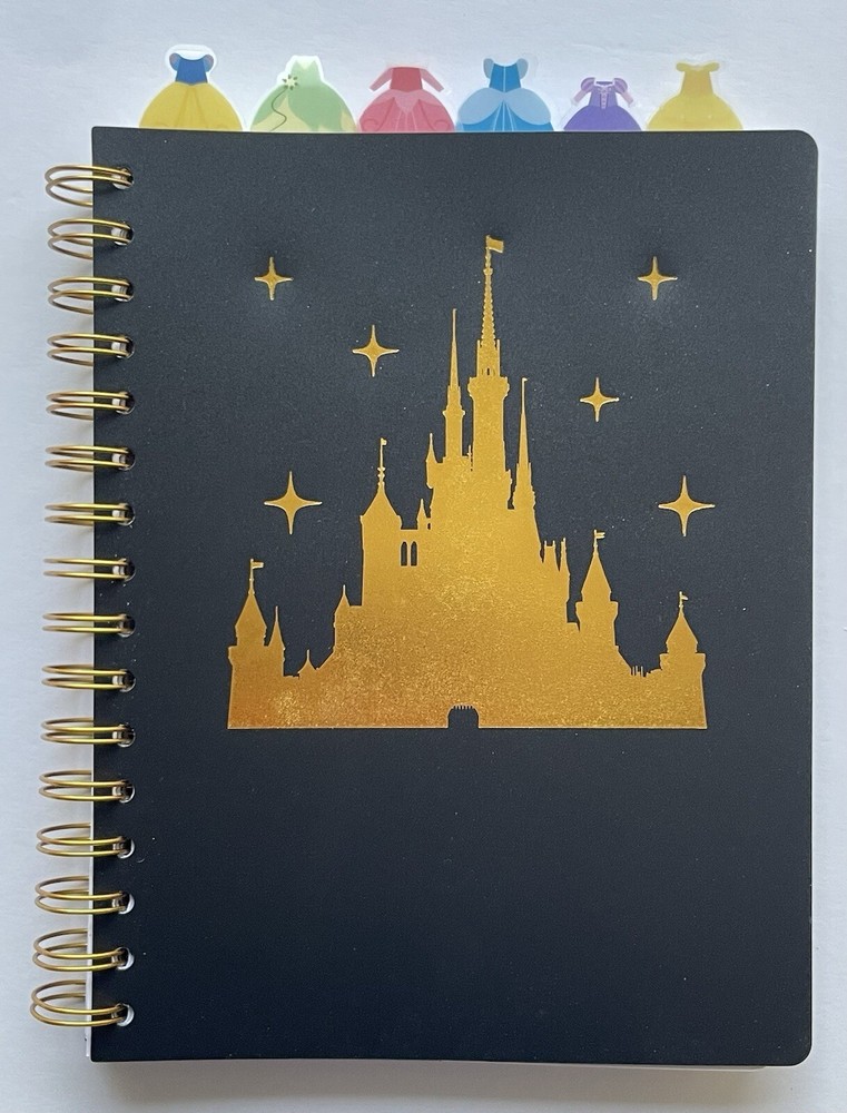 Disney Princess Tab Journal Notebook, Spiral Bound, 144 Lined Pages