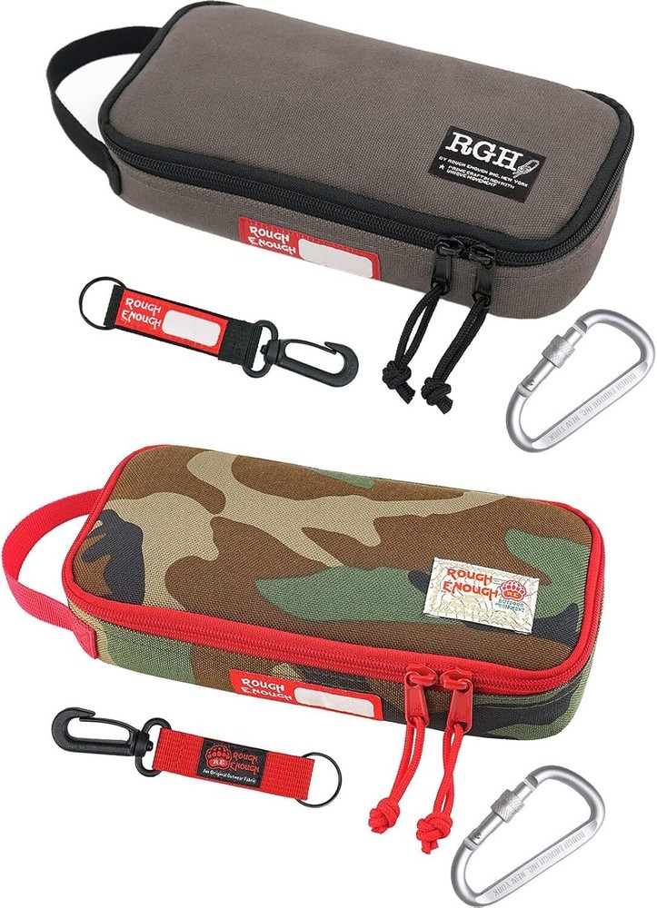 Rough Enough Small Tool Bag Pouch Case w/Zipper Handle