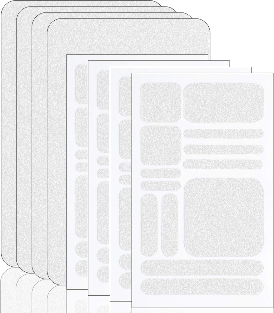 8 Pieces Cell Phone Grip Tapes Stickers Anti-Slip Grip Rubberized Decal Stickers