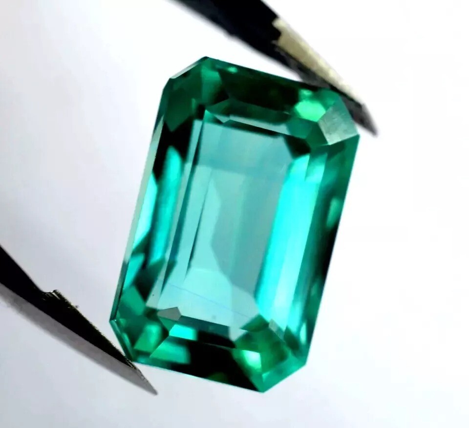 AA+ Certified 10-12 Ct Natural Green Emerald Loose Gemstone Flawless Cut