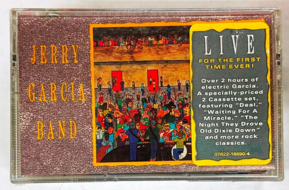 Jerry Garcia Band 1991 Live Brand New Still Sealed 2 Cassette Tape Hype Sticker