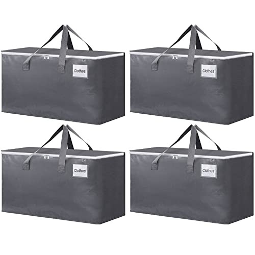 Large Moving Bags and with Zippers & Handles Moving Supplies with lids, 93L 4
