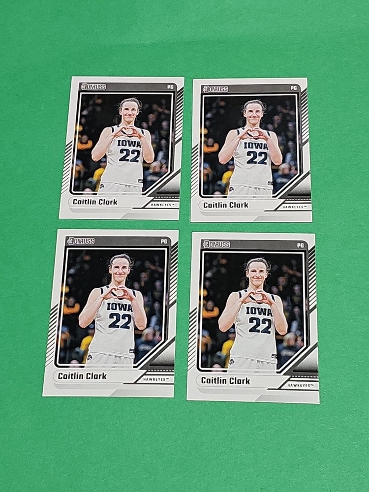 💎 Lot Of 4 Caitlin Clark Rookie 2024 Panini Donruss Iowa Hawkeyes Cards # 11