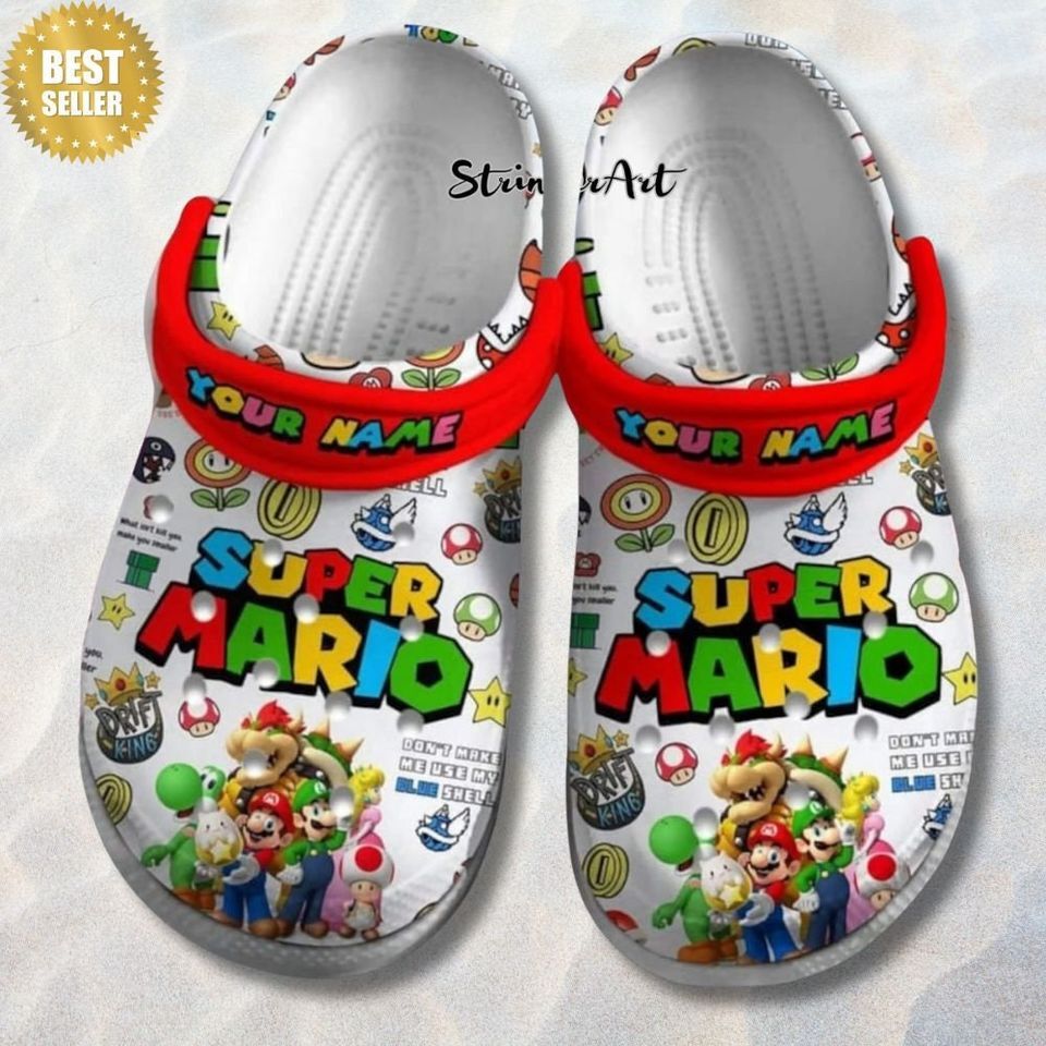 Mario-Themed Customer Personalization Shoes for Super Fans Mario Shoes-image