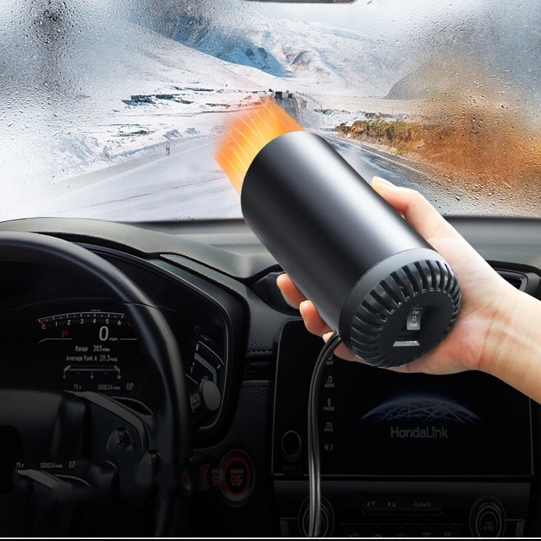 Car Heater Vehicle Heating Cooling Fan Portable Defrosting and Defogging Small E