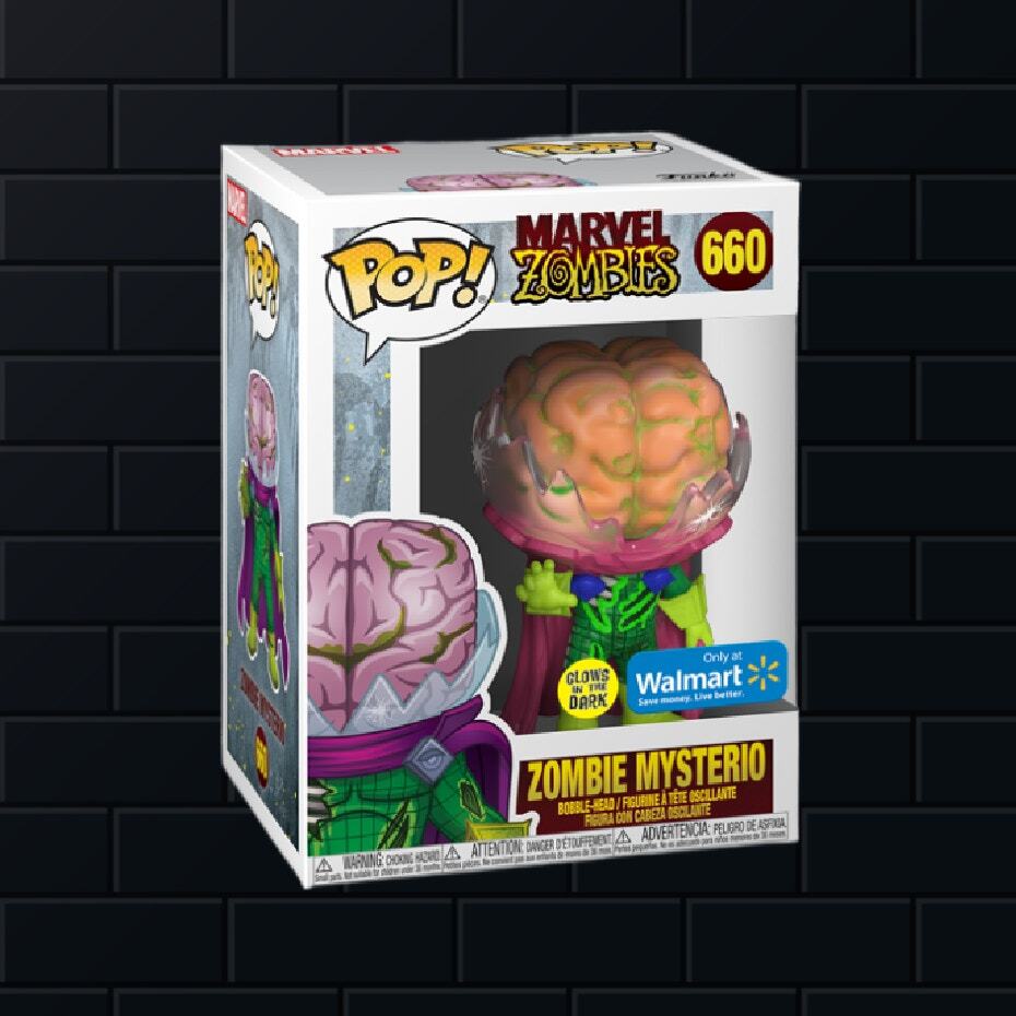 Marvel Zombies Mysterio (Glow) Walmart Exclusive Funk Pop Figure 660