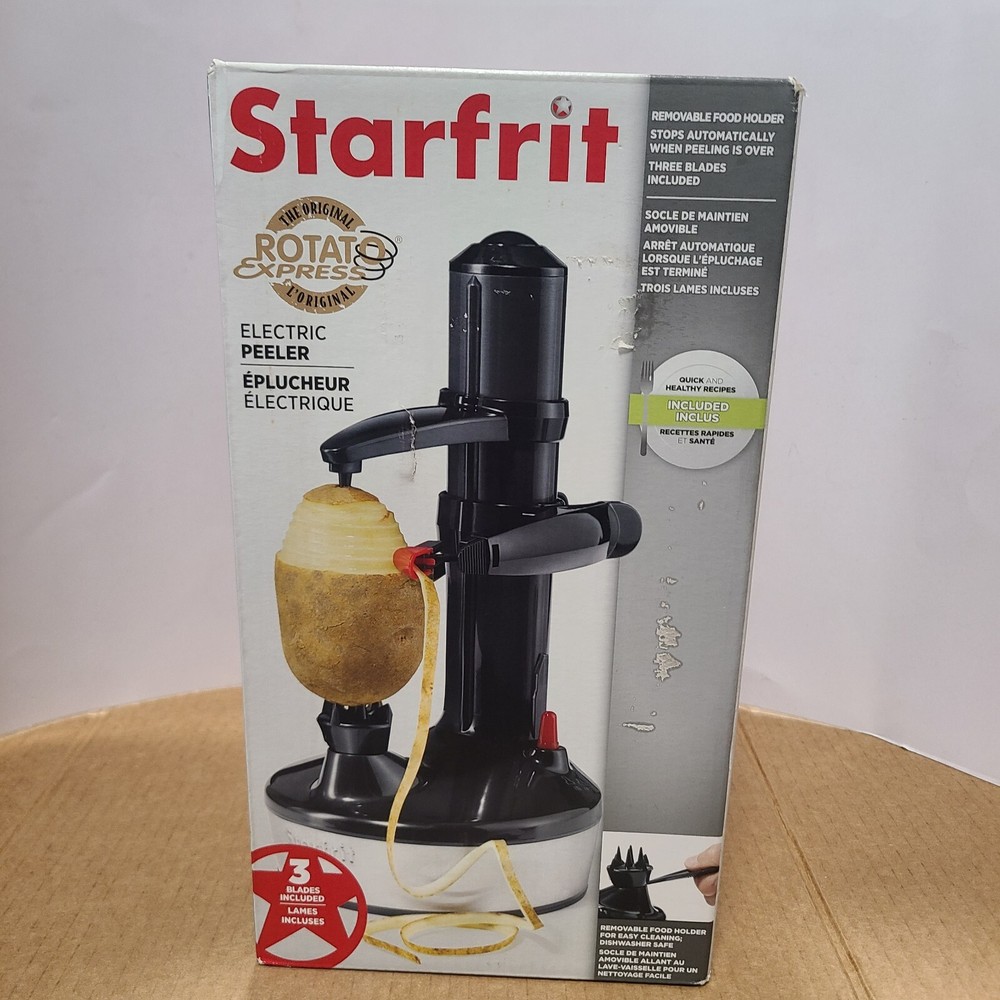 Starfrit Rotato Express 2.0 ELECTRIC Peeler -Black FRUITS APPLES POTATOES PEELER