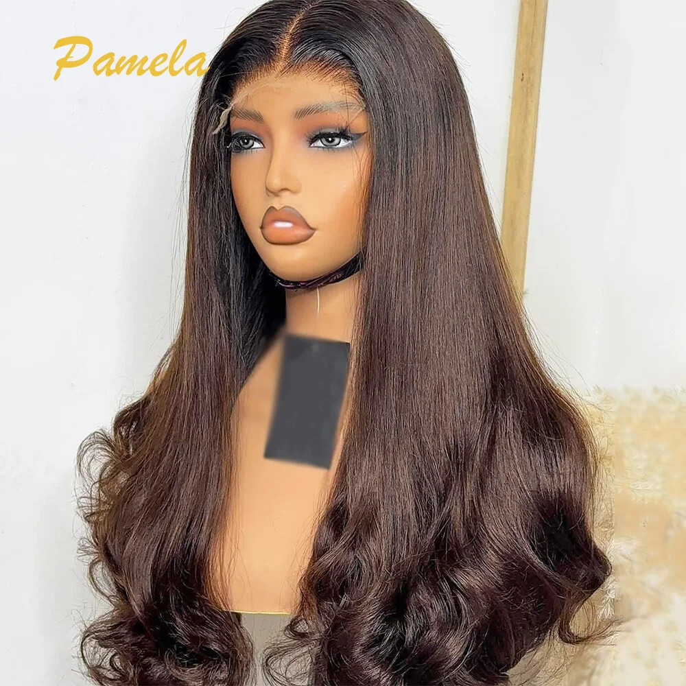 Highlight Blonde Glueless Wig Human Hair Body Wave HD Transparent Lace Front Wig