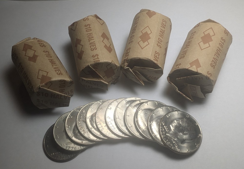 1976 Kennedy Half Dollar Roll (20 coins) Bicentennial Coins