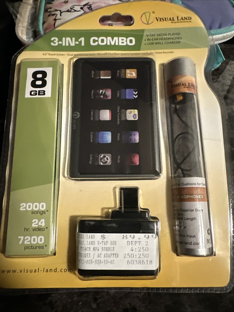 Visual Land 3 In 1 Combo 4.3” Touch Screen MP3 Sealed!-image