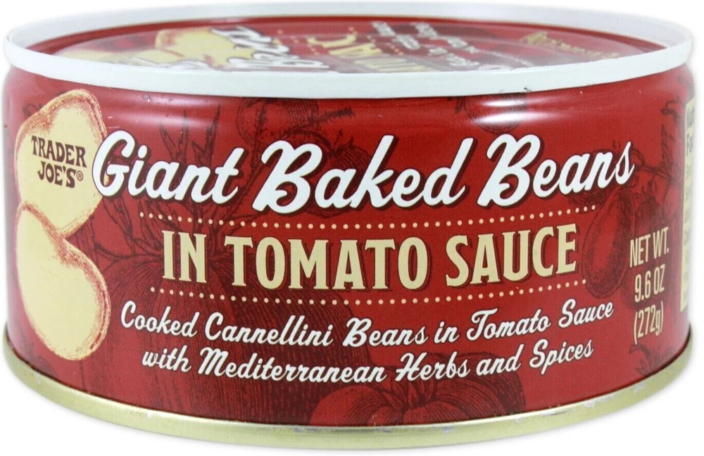 Best Price 4 Packs Trader Joe’s Giant Baked Beans In Tomato Sauce 9.6 Ounce