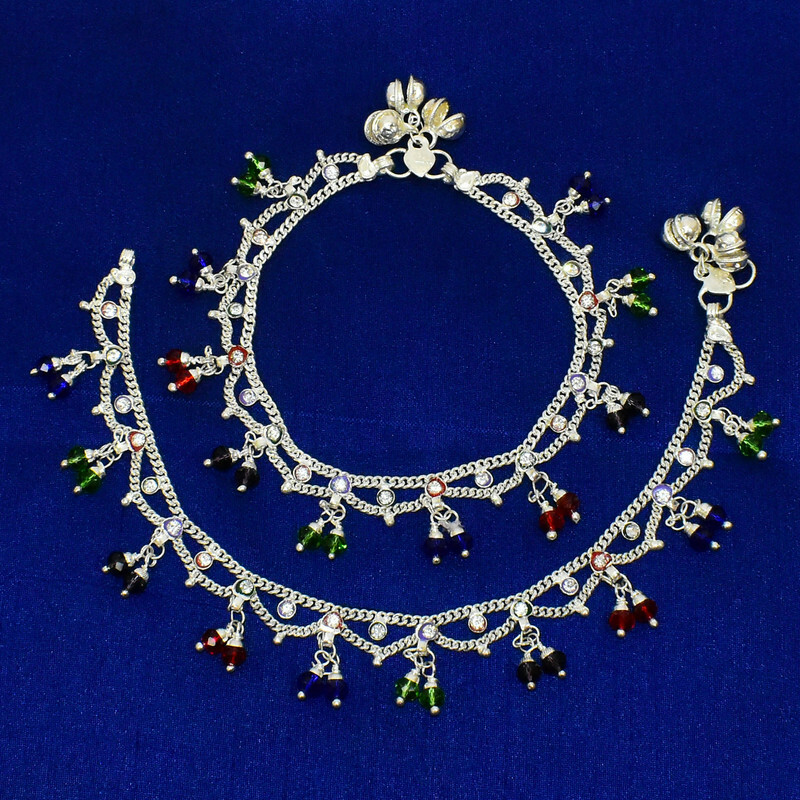 Anklet Barefoot Ethnic Charm Ankle Chain Bracelet Payal Bollywood Boho Festival