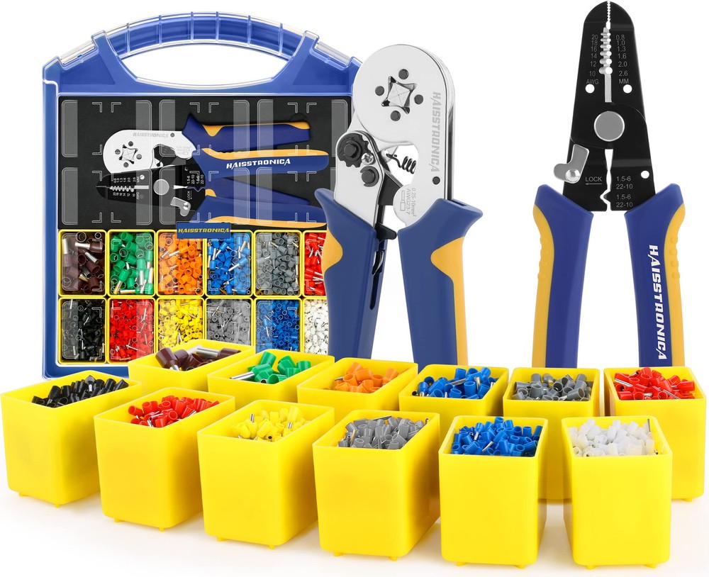 Ferrule Crimping Tool Kit237 Awg Selfadjusting Square Wire Ferrule Crimper Set W