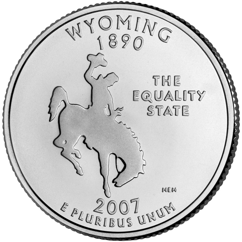 2007-D - Wyoming - U.S. State Quarter- UNC from US Mint