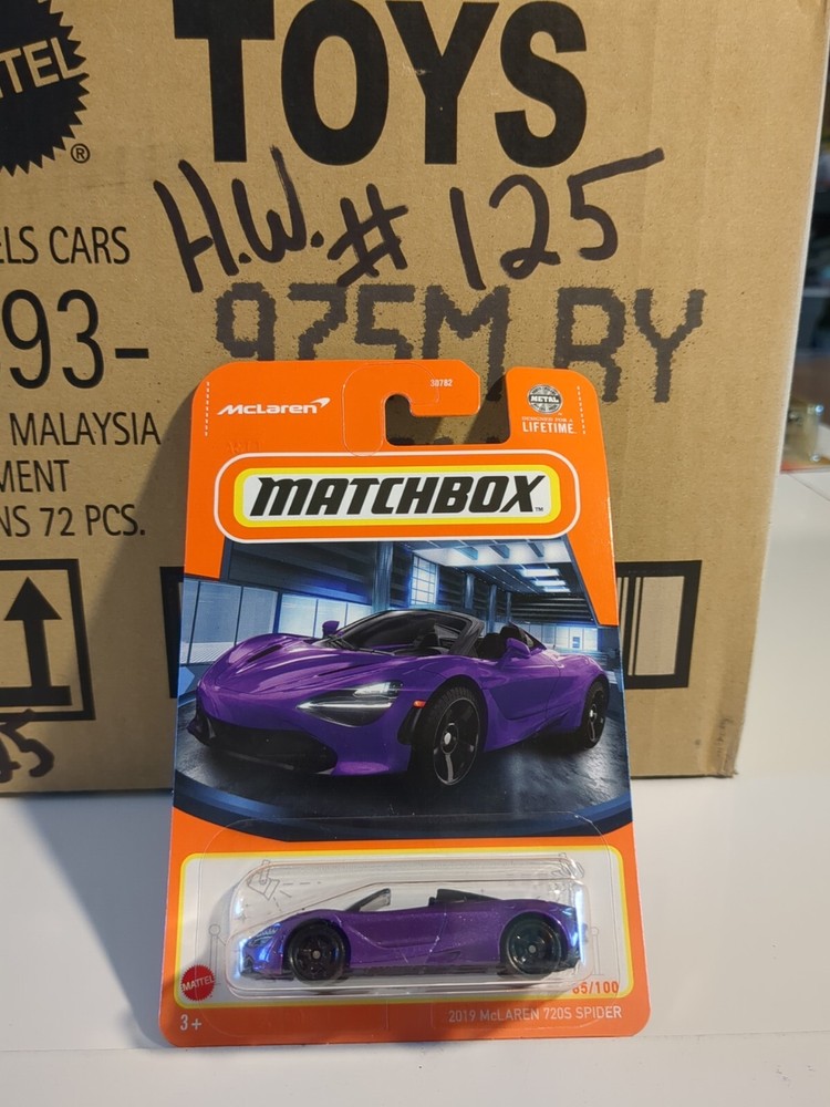 Matchbox 2024 2019 McLaren 720S Spider VHTF Metallic Purple