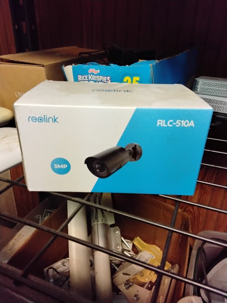 Reolink RLC-510A 5MP PoE Outdoor Security Camera with Smart Human and Vehicle Detection, Weatherproof Design, Night Vision, and Remote Access