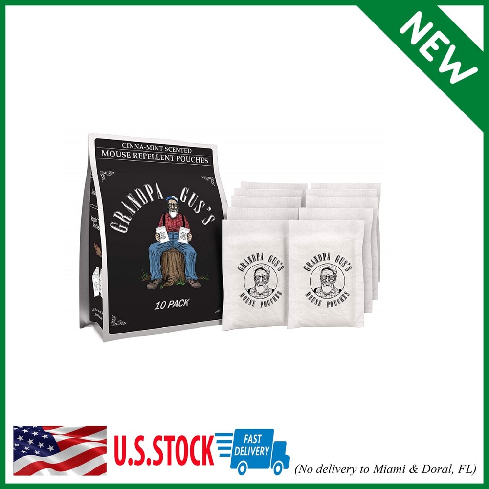 Grandpa Gus'S Extra Strength Mouse Repellent, Natural Cinnamon & Peppermint O...
