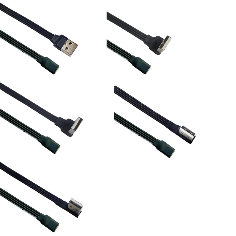 USB Type C Extension Cable for Tight Spaces - Data Transfer & Charging