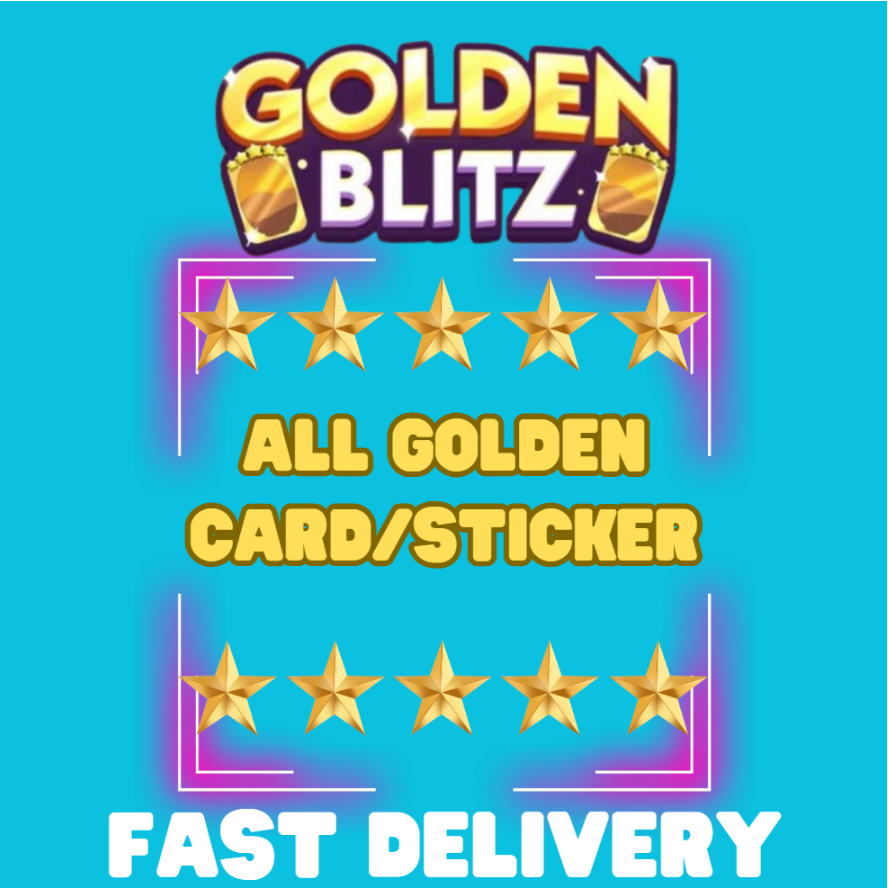 BUY NOW 🔥 MONOPOLY GOLDEN STICKERS CARD BLITZ GO⚡️YOU CAN CHOOSE ⚡️ FAST-image
