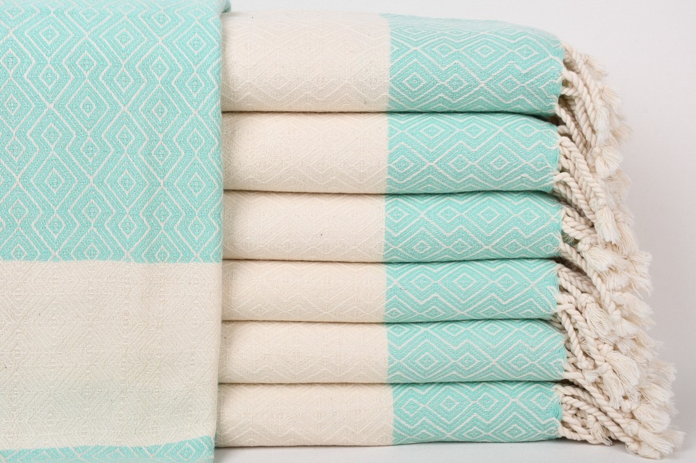 Mint Diamond Towel 38x67 Inches Soft Absorbent Bath Towel